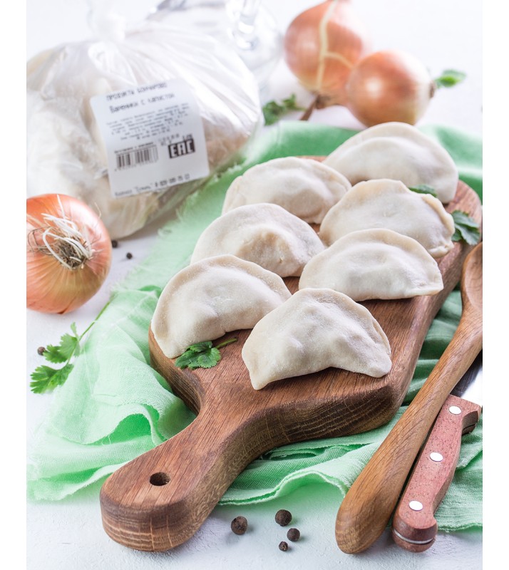 Вареники с капустой, 600г Вареники с капустой, 600г